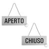 CARTELLO APERTO/CHIUSO cm.17,5X6,5 CON CATENELLA